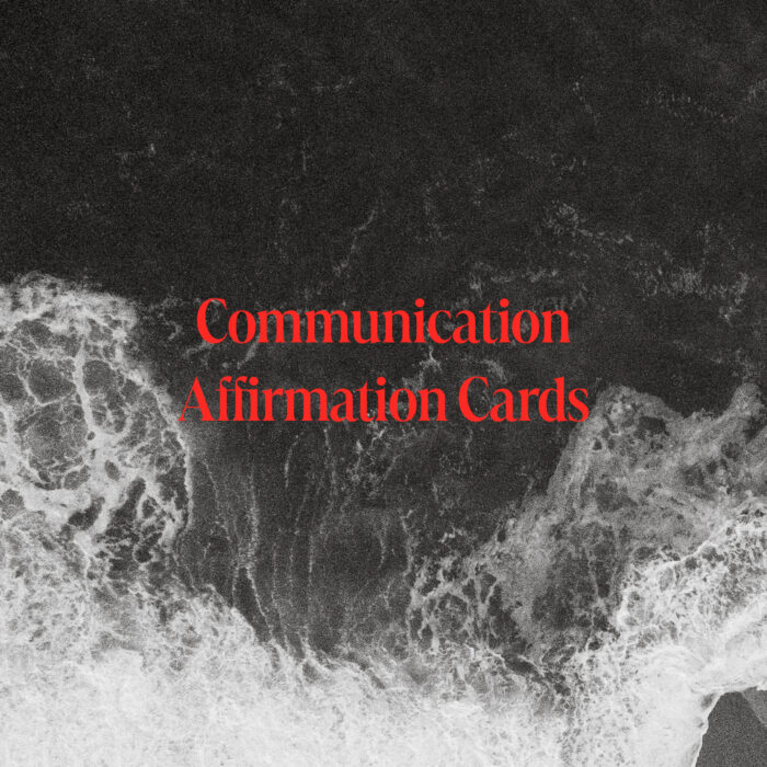 Communication – Affirmation Cards Image and Word