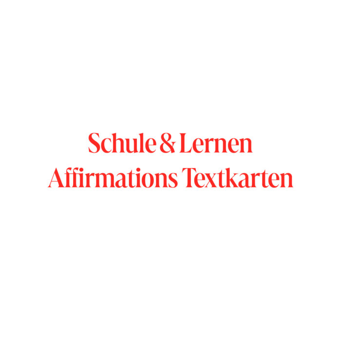 Schule & Lernen – Affirmationskarten / Download – Bild 3